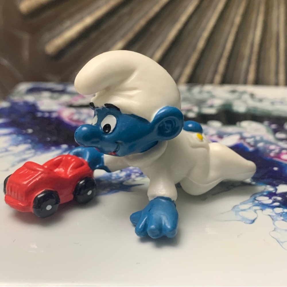 Vintage Baby Smurf Peyo Toy Figurine Rare